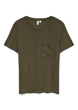 Vero Moda Koszulka w kolorze khaki ze sklepu Limango Polska w kategorii Bluzki damskie - zdjęcie 188381945