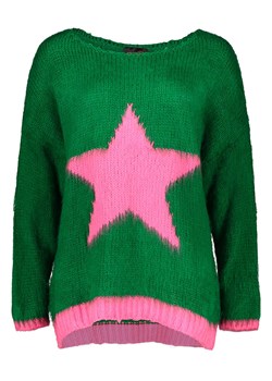 miss goodlife Sweter "Star" w kolorze zielono-jasnoróżowym ze sklepu Limango Polska w kategorii Swetry damskie - zdjęcie 188382387