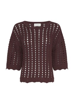 MOSS COPENHAGEN Sweter "Fairyn" w kolorze ciemnobrązowym ze sklepu Limango Polska w kategorii Swetry damskie - zdjęcie 188382476