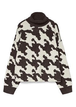 Vero Moda Golf w kolorze kremowo-ciemnobrązowym ze sklepu Limango Polska w kategorii Swetry damskie - zdjęcie 188382938