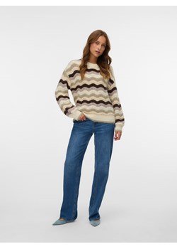 Vero Moda Sweter w kolorze beżowo-brązowym ze sklepu Limango Polska w kategorii Swetry damskie - zdjęcie 188382988