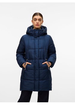 Vero Moda Płaszcz zimowy "VMNOVA" w kolorze granatowym ze sklepu Limango Polska w kategorii Kurtki damskie - zdjęcie 188384286