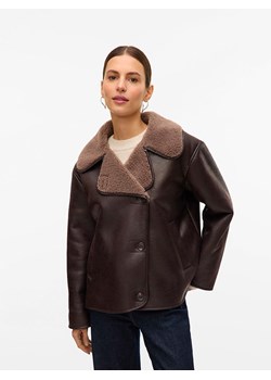 Vero Moda Kurtka "VMMIRANDA" w kolorze brązowym ze skóry syntetycznej ze sklepu Limango Polska w kategorii Kurtki damskie - zdjęcie 188384319