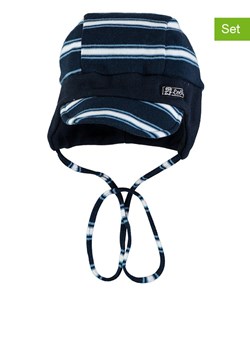 Döll Zestaw dwóch czapek w kolorze granatowo-białym ze sklepu Limango Polska w kategorii Czapki dziecięce - zdjęcie 188384707