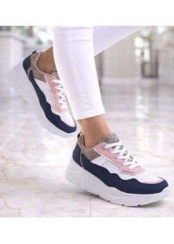 Sportowe damskie buty na platformie /G13-2 13918 T299/ ze sklepu Pantofelek24.pl w kategorii Buty sportowe damskie - zdjęcie 188385179