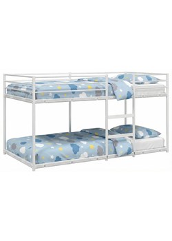 Białe młodzieżowe łóżko piętrowe 90 x 200 cm A5-G12 ze sklepu Edinos.pl w kategorii Łóżka dziecięce - zdjęcie 188385468