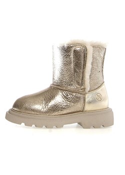 Naturino Skórzane botki zimowe "Anathea" w kolorze złotym ze sklepu Limango Polska w kategorii Buty zimowe dziecięce - zdjęcie 188385998