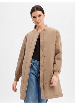 Marc O'Polo Krótki płaszcz damski Kobiety Sztuczne włókno brązowy jednolity ze sklepu vangraaf w kategorii Płaszcze damskie - zdjęcie 188387627
