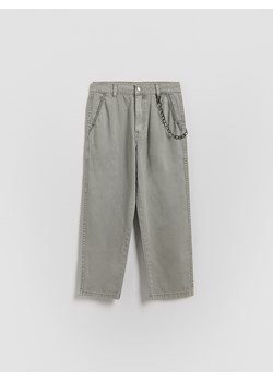 Reserved - Bawełniane spodnie - jasnoszary ze sklepu Reserved w kategorii Spodnie chłopięce - zdjęcie 188387665