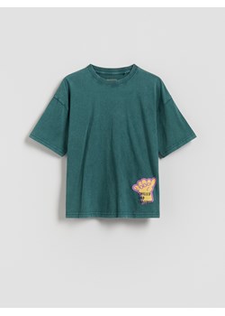 Reserved - T-shirt z nadrukiem - morski ze sklepu Reserved w kategorii T-shirty chłopięce - zdjęcie 188387696