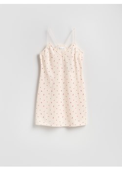 Reserved - Wzorzysta koszula nocna - kremowy ze sklepu Reserved w kategorii Koszule nocne - zdjęcie 188387906