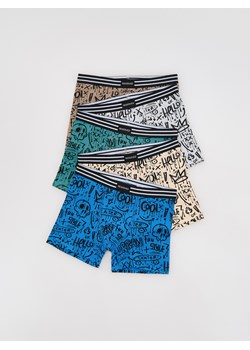 Reserved - Bawełniane bokserki 5 pack - niebieski ze sklepu Reserved w kategorii Majtki dziecięce - zdjęcie 188388007