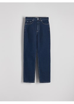 Reserved - Jeansy straight z wysokim stanem - indigo jeans ze sklepu Reserved w kategorii Jeansy damskie - zdjęcie 188388467