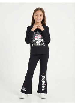 Sinsay - Legginsy flare z nadrukiem Kuromi - czarny ze sklepu Sinsay w kategorii Spodnie dziewczęce - zdjęcie 188389406