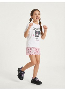 Sinsay - Bawełniana koszulka z nadrukiem Kuromi - biały ze sklepu Sinsay w kategorii Bluzki dziewczęce - zdjęcie 188389445