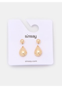 Sinsay - Zestaw złotych kolczyków - złoty ze sklepu Sinsay w kategorii Kolczyki - zdjęcie 188389499