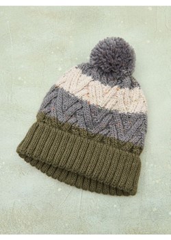 Sinsay - Czapka z pomponem - khaki ze sklepu Sinsay w kategorii Czapki dziecięce - zdjęcie 188389548