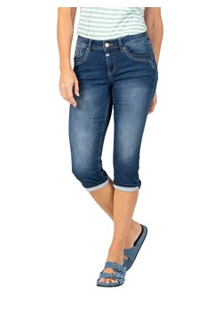 Timezone Rybaczki dżinsowe "Tali" - Slim fit - w kolorze granatowym ze sklepu Limango Polska w kategorii Jeansy damskie - zdjęcie 188390757