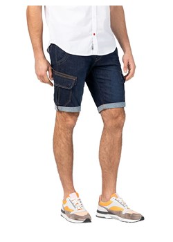 Timezone Szorty dżinsowe "Stanley" - Slim fit - w kolorze granatowym ze sklepu Limango Polska w kategorii Spodenki męskie - zdjęcie 188391248