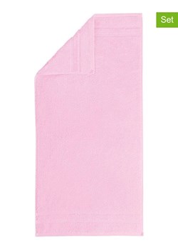 Egeria Ręczniki (3 szt.) w kolorze jasnoróżowym dla gości ze sklepu Limango Polska w kategorii Ręczniki - zdjęcie 188391476
