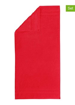 Egeria Ręczniki (3 szt.) w kolorze czerwonym dla gości ze sklepu Limango Polska w kategorii Ręczniki - zdjęcie 188391479