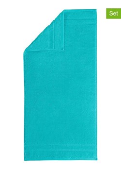 Egeria Ręczniki (3 szt.) w kolorze turkusowym dla gości ze sklepu Limango Polska w kategorii Ręczniki - zdjęcie 188391488