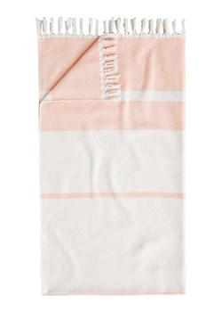 Egeria Ręcznik "Pestemal" w kolorze kremowo-jasnoróżowym do sauny ze sklepu Limango Polska w kategorii Ręczniki - zdjęcie 188391547