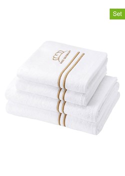 Egeria Ręczniki (2 szt.) "Miss Germany" w kolorze biało-złotym do rąk ze sklepu Limango Polska w kategorii Ręczniki - zdjęcie 188391559