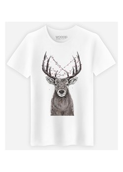 WOOOP Koszulka "Christmas Deer" w kolorze białym ze sklepu Limango Polska w kategorii T-shirty męskie - zdjęcie 188391638
