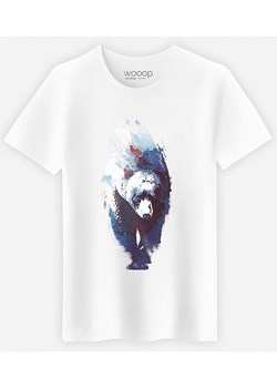 WOOOP Koszulka "Blue Bear" w kolorze białym ze sklepu Limango Polska w kategorii T-shirty męskie - zdjęcie 188391666