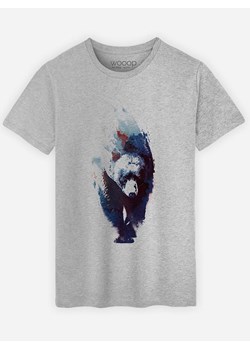 WOOOP Koszulka "Blue Bear" w kolorze szarym ze sklepu Limango Polska w kategorii T-shirty męskie - zdjęcie 188391667