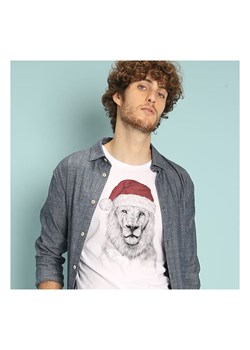 WOOOP Koszulka "Santa Lion" w kolorze białym ze sklepu Limango Polska w kategorii T-shirty męskie - zdjęcie 188391668