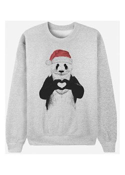 WOOOP Bluza "Santa Panda" w kolorze szarym ze sklepu Limango Polska w kategorii Bluzy damskie - zdjęcie 188391717