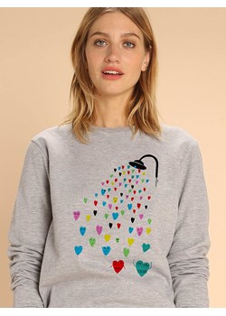 WOOOP Bluza "Love Shower" w kolorze szarym ze sklepu Limango Polska w kategorii Bluzy damskie - zdjęcie 188391726
