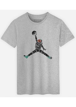 WOOOP Koszulka "Space Dunk" w kolorze szarym ze sklepu Limango Polska w kategorii T-shirty męskie - zdjęcie 188391755