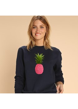 WOOOP Bluza "Floral pineapple" w kolorze granatowym ze sklepu Limango Polska w kategorii Bluzy damskie - zdjęcie 188391817
