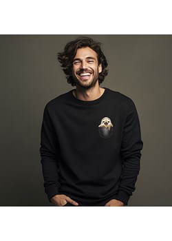 WOOOP Bluza "Pocket Sloth" w kolorze czarnym ze sklepu Limango Polska w kategorii Bluzy męskie - zdjęcie 188391845