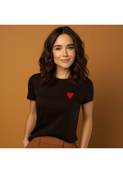 WOOOP Koszulka "Little Heart" w kolorze czarnym ze sklepu Limango Polska w kategorii Bluzki damskie - zdjęcie 188391846