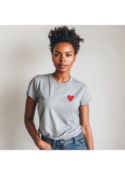 WOOOP Koszulka "Little Heart" w kolorze szarym ze sklepu Limango Polska w kategorii Bluzki damskie - zdjęcie 188391847