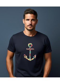 WOOOP Koszulka "You make me home" w kolorze granatowym ze sklepu Limango Polska w kategorii T-shirty męskie - zdjęcie 188391866