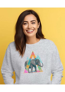 WOOOP Bluza "Elephant" w kolorze szarym ze sklepu Limango Polska w kategorii Bluzy damskie - zdjęcie 188391889