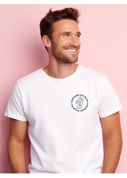 WOOOP Koszulka "Everything will be ok" w kolorze białym ze sklepu Limango Polska w kategorii T-shirty męskie - zdjęcie 188391895