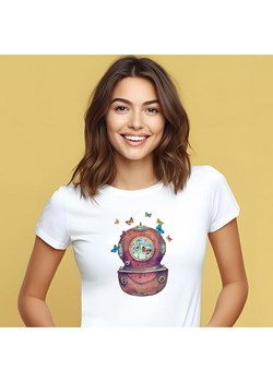 WOOOP Koszulka "Inner space square" w kolorze białym ze sklepu Limango Polska w kategorii Bluzki damskie - zdjęcie 188391947