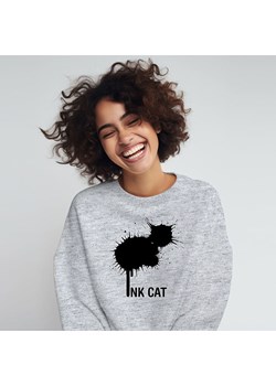 WOOOP Bluza "Ink cat" w kolorze szarym ze sklepu Limango Polska w kategorii Bluzy damskie - zdjęcie 188391949
