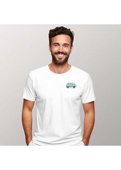 WOOOP Koszulka "Blue van" w kolorze białym ze sklepu Limango Polska w kategorii T-shirty męskie - zdjęcie 188391995