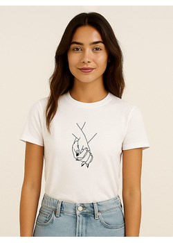 WOOOP Koszulka w kolorze białym ze sklepu Limango Polska w kategorii Bluzki damskie - zdjęcie 188392017