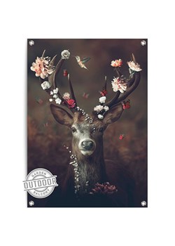 Orangewallz Zewnętrzny druk artystyczny "Floral Deer" ze sklepu Limango Polska w kategorii Obrazy - zdjęcie 188392257