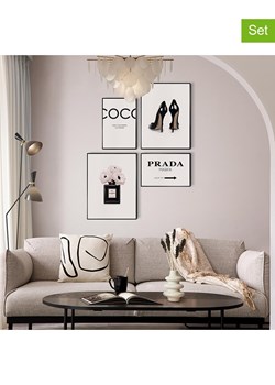 Orangewallz Druki artystyczne (4 szt.) "Luxury Beauty" w ramce ze sklepu Limango Polska w kategorii Obrazy - zdjęcie 188393026