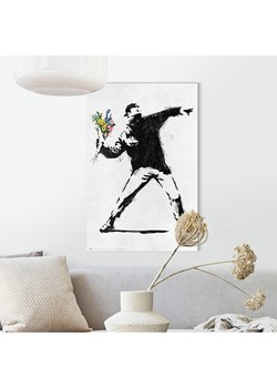Orangewallz Druk artystyczny "Banksy - the flower thrower" ze sklepu Limango Polska w kategorii Obrazy - zdjęcie 188393146