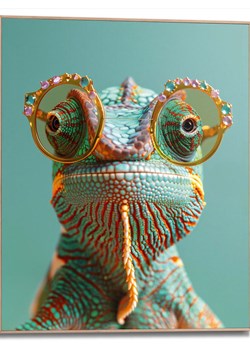 Orangewallz Druk artystyczny "Karma Chameleon" w ramce ze sklepu Limango Polska w kategorii Obrazy - zdjęcie 188393478